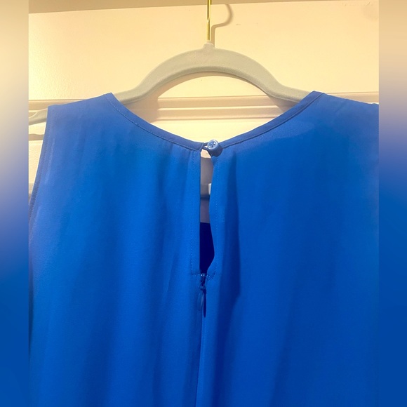 Ann Taylor Cobalt Blue Sleeveless Blouse - Picture 3 of 4